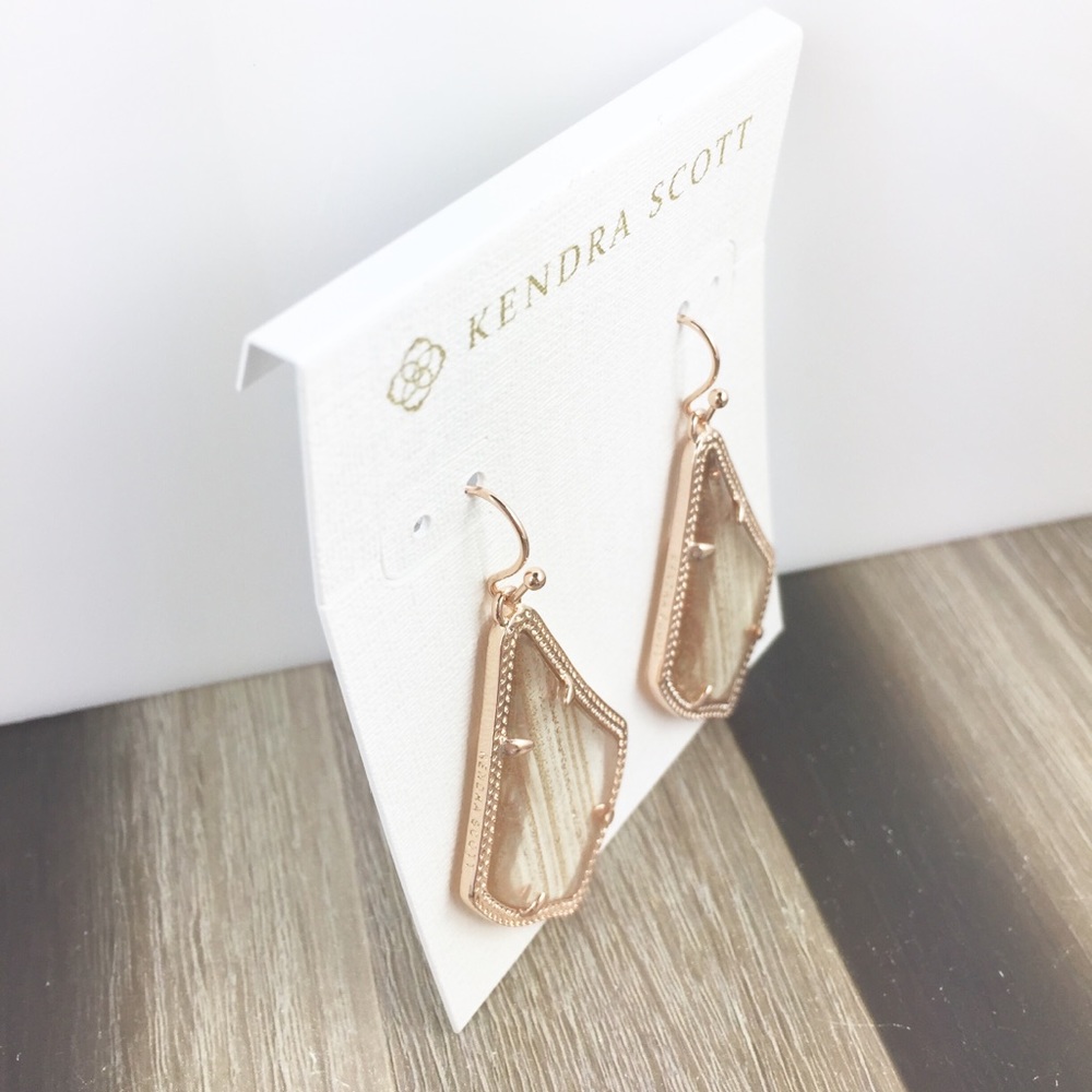 Kendra Scott Alex gold dusted earrings - Picture 2 of 3